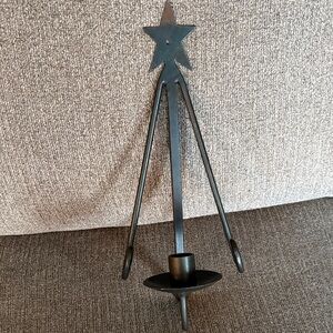 Elegant Black Star Candle Holder